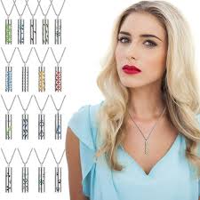 🌸 Aromatherapy Pendant Necklace – Titanium Steel Essential Oil Bottle