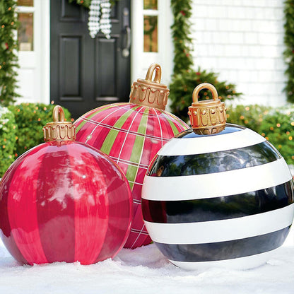 🎅 Giant Inflatable Christmas Ornament Ball – Big, Bright & Full of Holiday Cheer