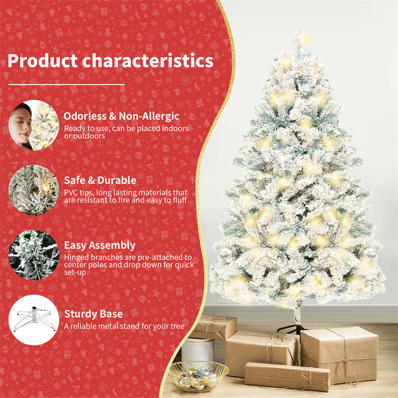 Artificial Snow Christmas Tree – Festive Holiday Decoration