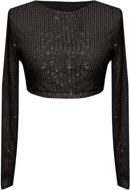 ✨ Sequin Crop Top – Shine Boldly at Every Party
