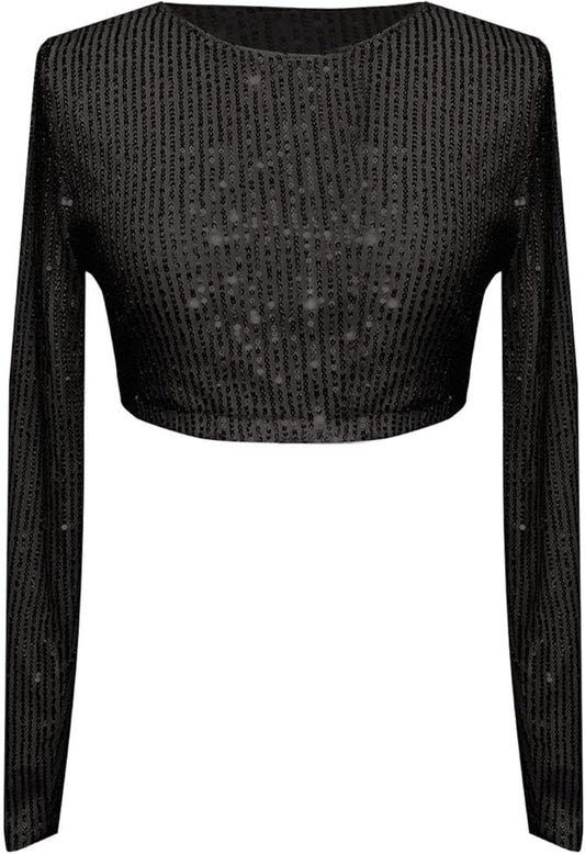 ✨ Sequin Crop Top – Shine Boldly at Every Party