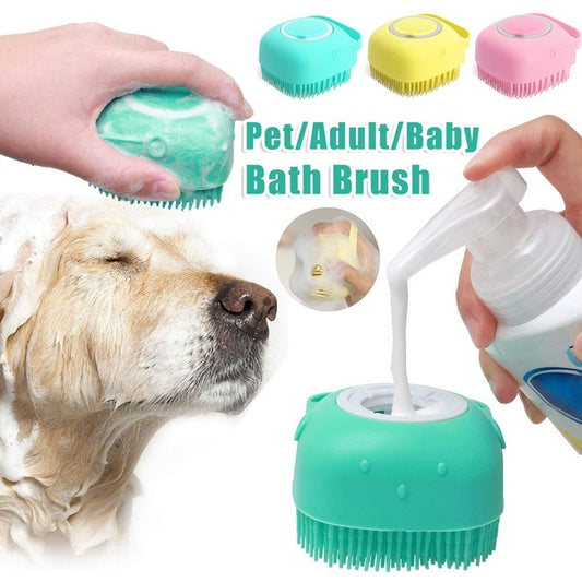🐶 Silicone Pet Bath & Massage Gloves – Easy Grooming, Happy Pets