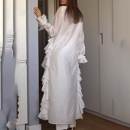 🌸 Elegant Ruffled V-Neck Blouse – Sophisticated, Stylish & Perfectly Versatile