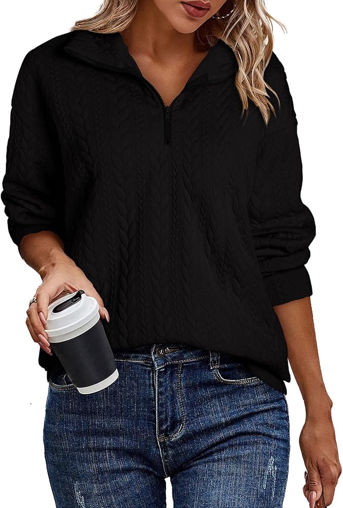 💫 Casual Half-Zip Knit Pullover – Cozy, Chic & Effortlessly Versatile