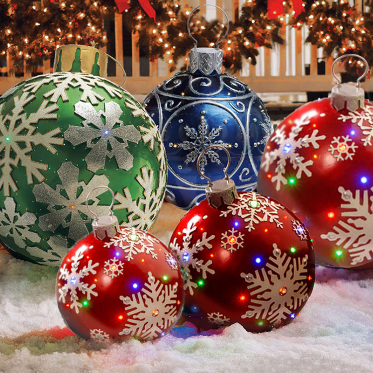 🎅 Giant Inflatable Christmas Ornament Ball – Big, Bright & Full of Holiday Cheer