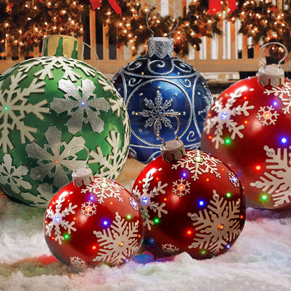 🎅 Giant Inflatable Christmas Ornament Ball – Big, Bright & Full of Holiday Cheer
