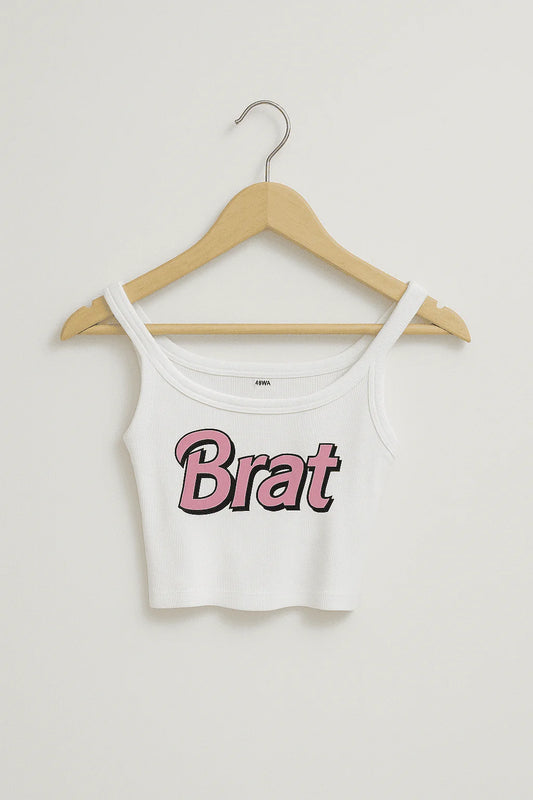 👚 Trendy Women's Letter Print Crop Top – Style That Speaks