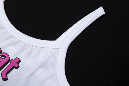 👚 Trendy Women's Letter Print Crop Top – Style That Speaks