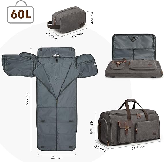 🧳 3-in-1 Travel Garment & Duffel Bag Set – Stylish, Spacious & Convertible