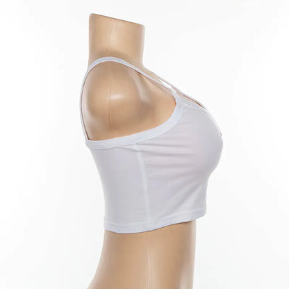 👚 Trendy Women's Letter Print Crop Top – Style That Speaks