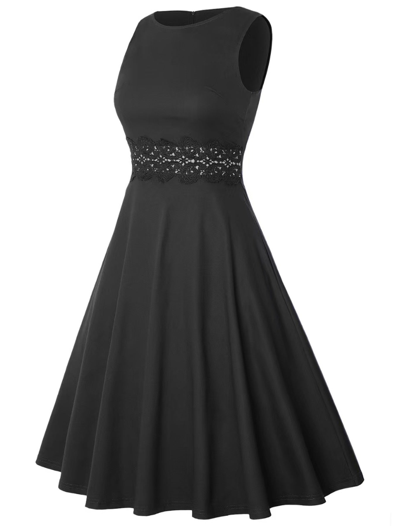 🌸 2025 Retro Floral Lace A-Line Dress – Elegant, Effortless, and Timeless