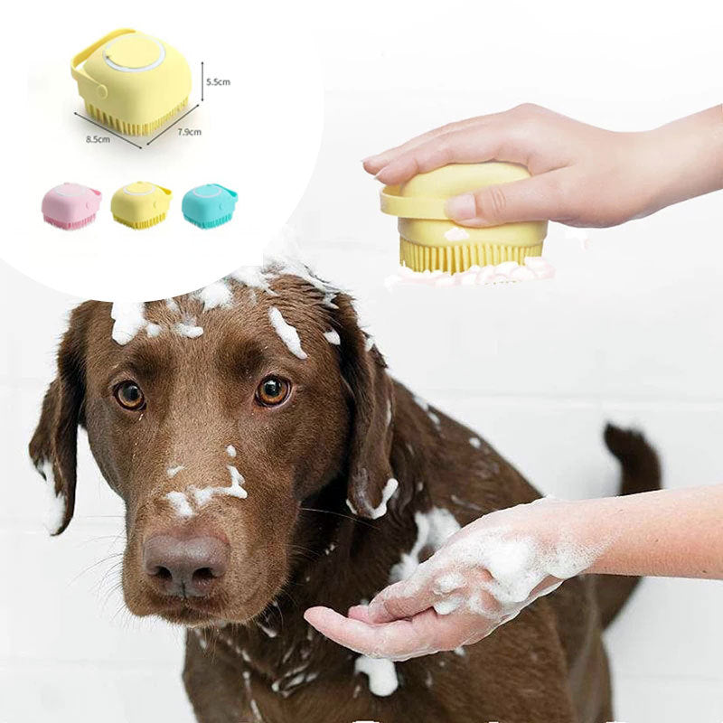 🐶 Silicone Pet Bath & Massage Gloves – Easy Grooming, Happy Pets