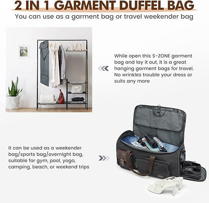 🧳 3-in-1 Travel Garment & Duffel Bag Set – Stylish, Spacious & Convertible