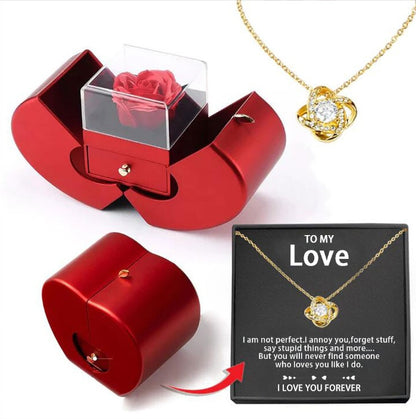🌹Eternal Rose Jewelry Box – Apple-Shaped Gift for Special Occasions
