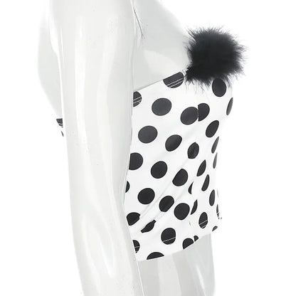 🌸 Polka Dot Wrap Top & Women’s Tank Top – Elegant, Playful & Effortlessly Chic