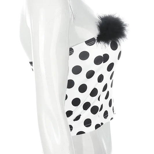 🌸 Polka Dot Wrap Top & Women’s Tank Top – Elegant, Playful & Effortlessly Chic