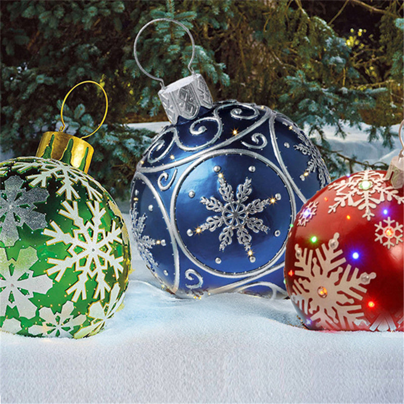 🎅 Giant Inflatable Christmas Ornament Ball – Big, Bright & Full of Holiday Cheer