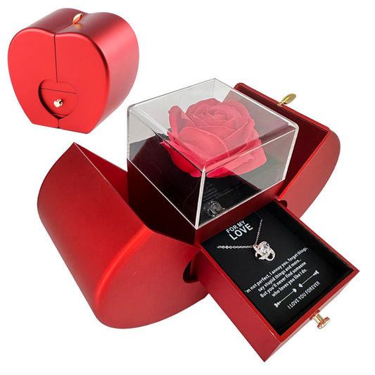 🌹Eternal Rose Jewelry Box – Apple-Shaped Gift for Special Occasions