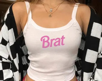 👚 Trendy Women's Letter Print Crop Top – Style That Speaks