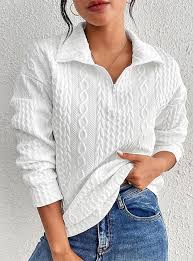 💫 Casual Half-Zip Knit Pullover – Cozy, Chic & Effortlessly Versatile