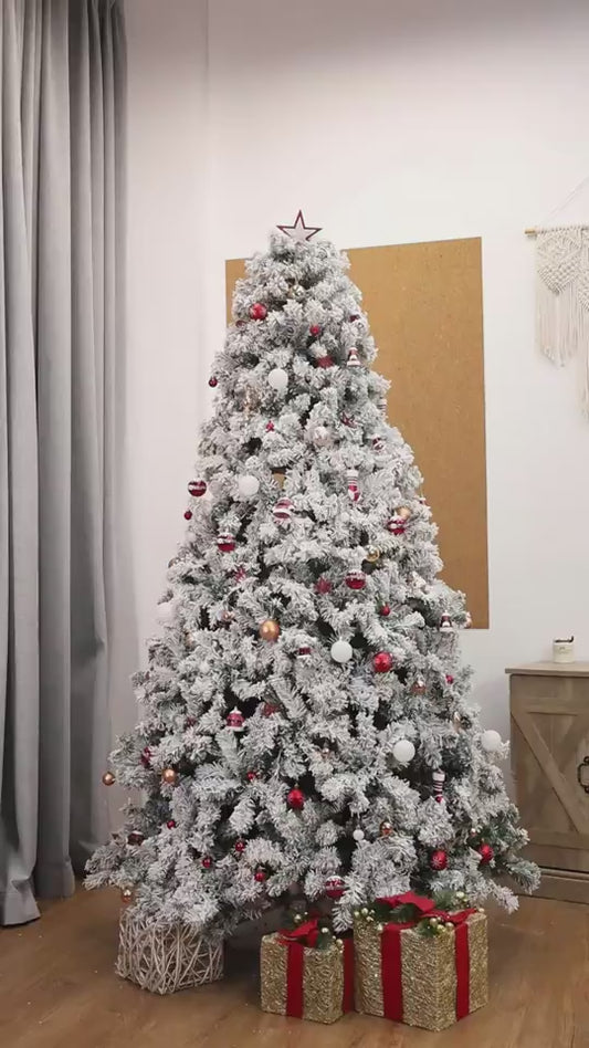 Artificial Snow Christmas Tree – Festive Holiday Decoration
