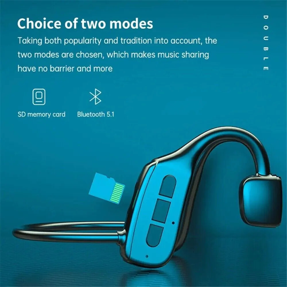 🎧Bone Conduction Bluetooth 5.1 Headphones – Wireless Open-Ear Sport Headset
